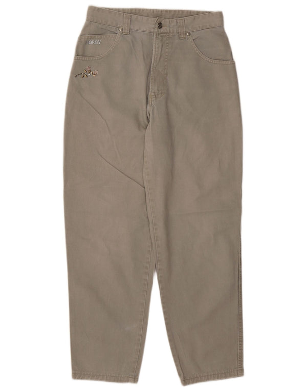 Horsy kvinders højtaljede koniske jeans W30 L27 grå bomuld