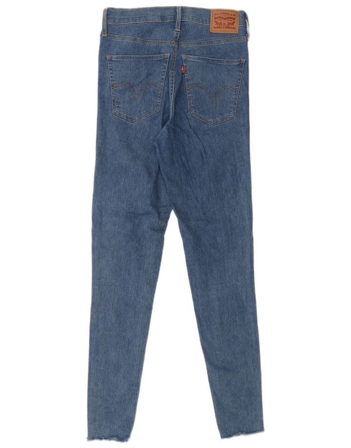 LEVI'S Kvinder Mile High Super Skinny Jeans W28 L32 Blå Bomuld