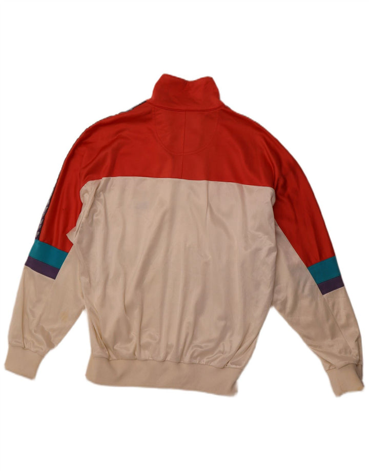 ASICS Grafisk træningsdragt til mænd, topjakke IT 48 Medium Off White Colourblock