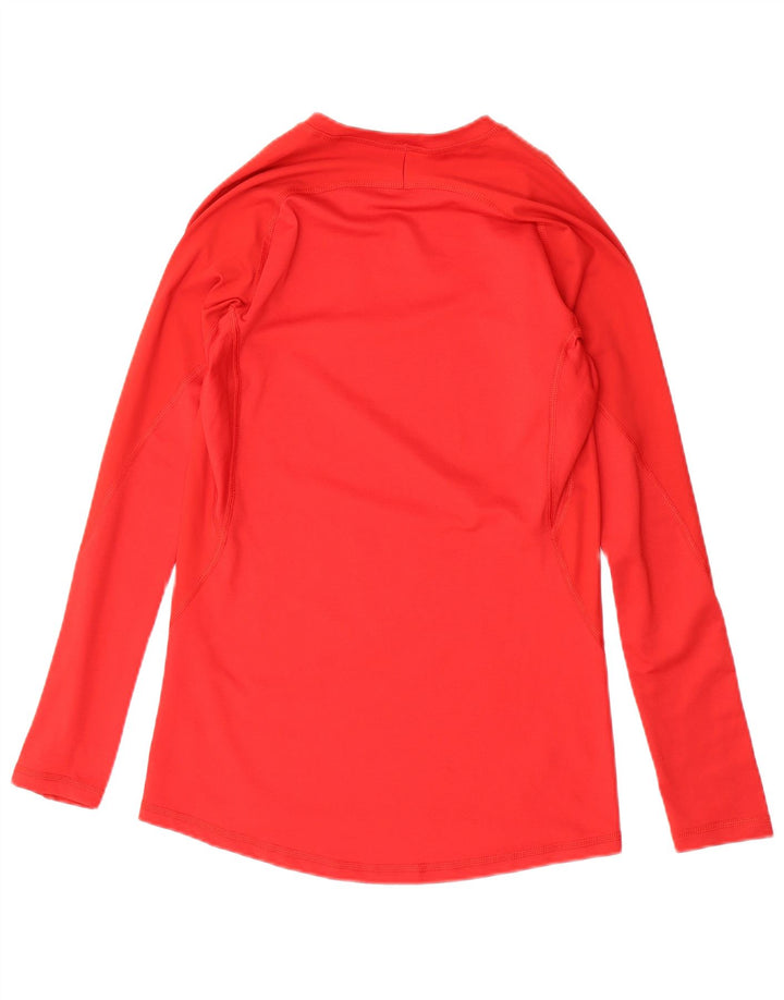 ADIDAS Dame Climacool Top Langærmet UK 12 Medium Rød Polyester