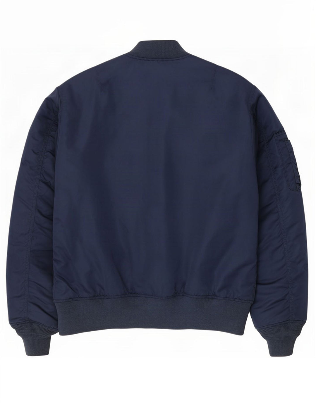 Pull & Bear Herre Bomber Jacket UK 38 Medium Navy Blue Colourblock