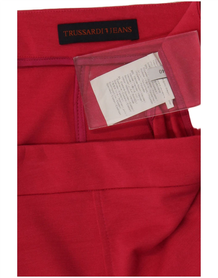 Trussardi Pencil Nederdel til kvinder IT 40 Small W30 Rød Polyester