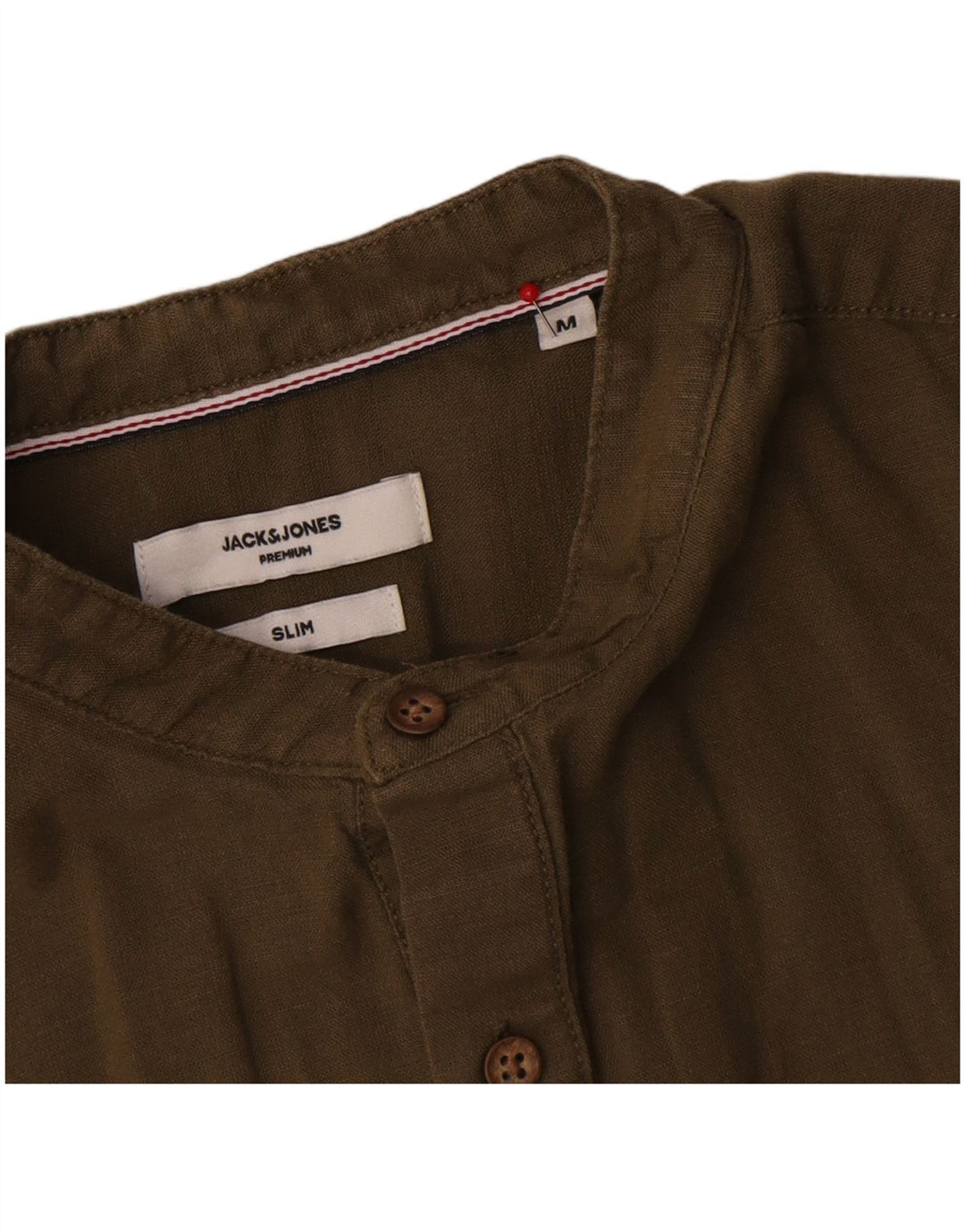 Jack & Jones Herre Premium Slim Pullover Shirt Medium Khaki Bomuld