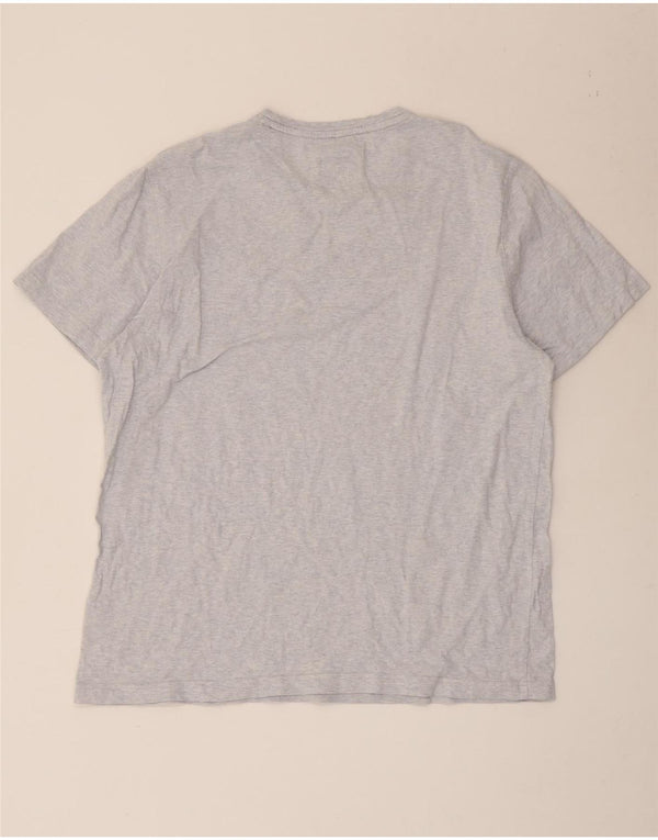 Crew Clothing Herre T-Shirt Top XL Blå Flecked Bomuld