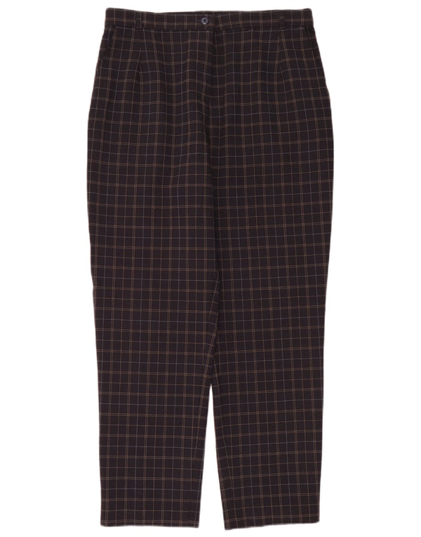 Marks & Spencer Chinobukser til kvinder UK 14 Large W32 L28 Marineblå ternet