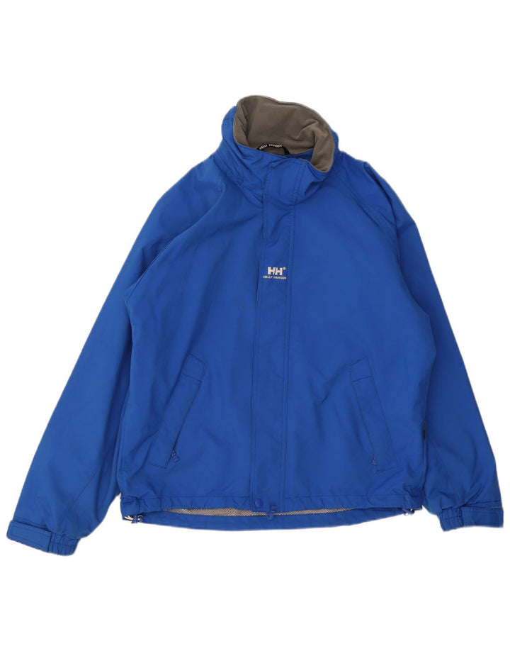 Helly Hansen Regnjakke til mænd UK 36 Small Blue Polyester Sports