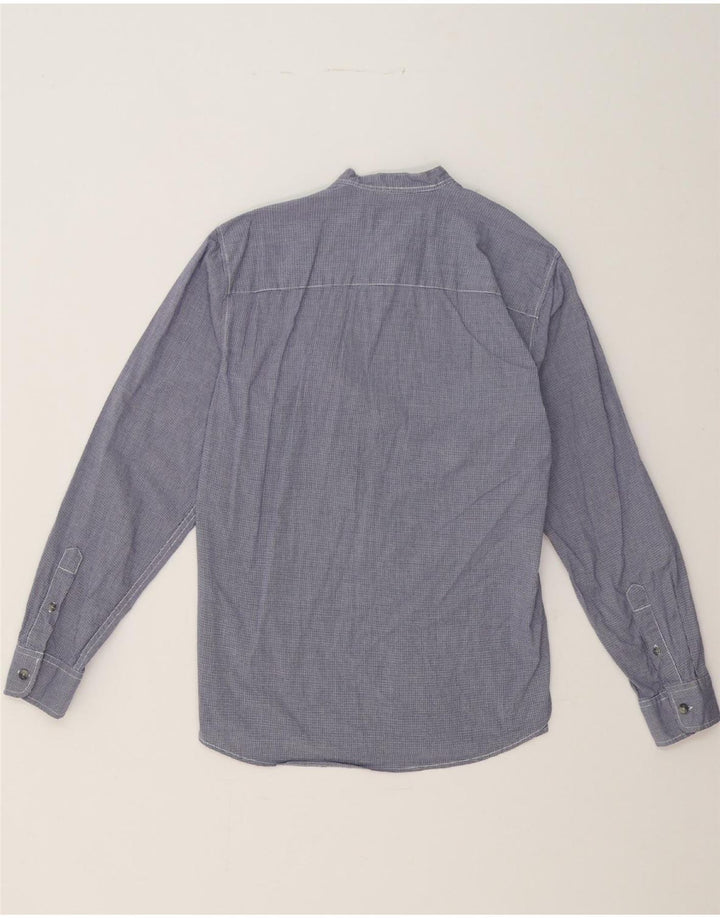 JACK & JONES Mens Shirt Small Blue Check Cotton Vintage Jack & Jones and Second-Hand Jack & Jones from Messina Hembry 