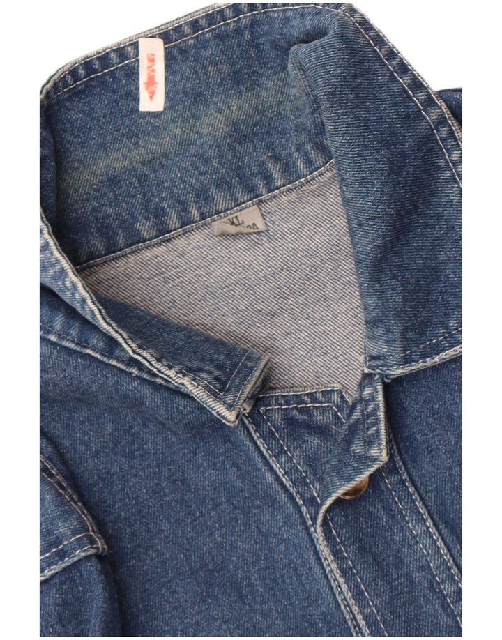 Vintage denimjakke til mænd UK 42 XL blå bomuld