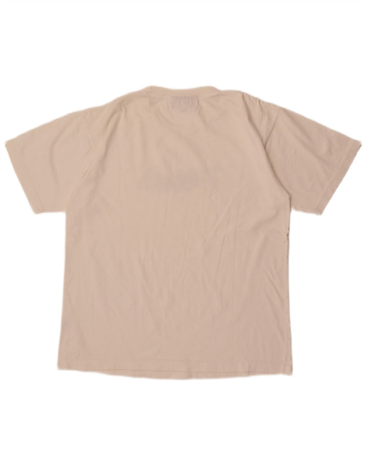 Fila Herre Grafisk T-Shirt Top Medium White