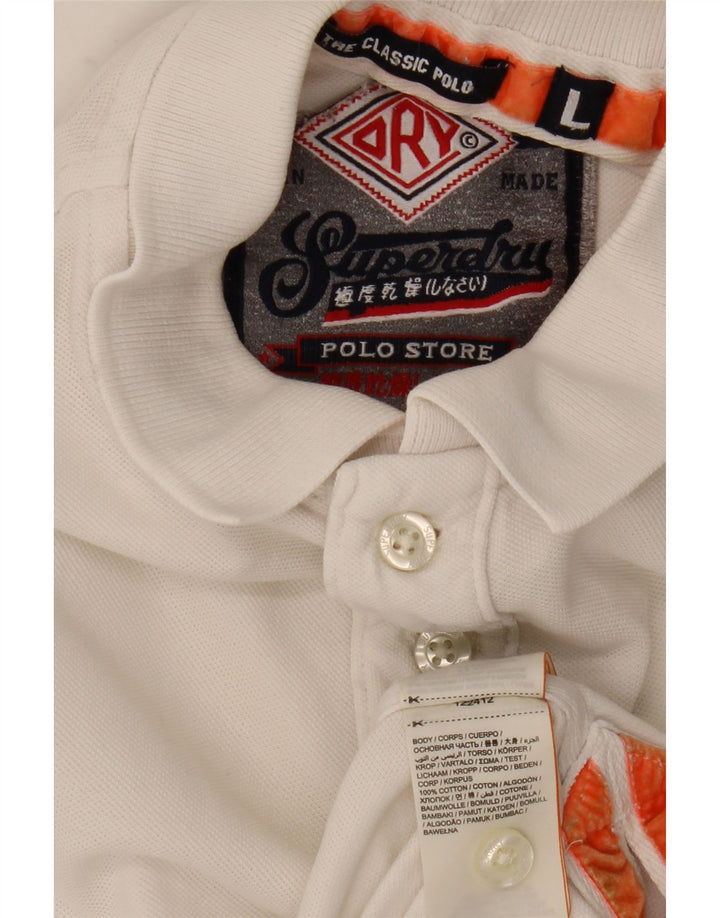 Superdry herre poloshirt stor hvid bomuld