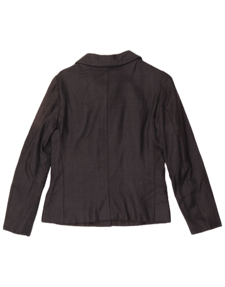 Vintage Dame 7 knapper Blazer Jacket UK 8 Small Black