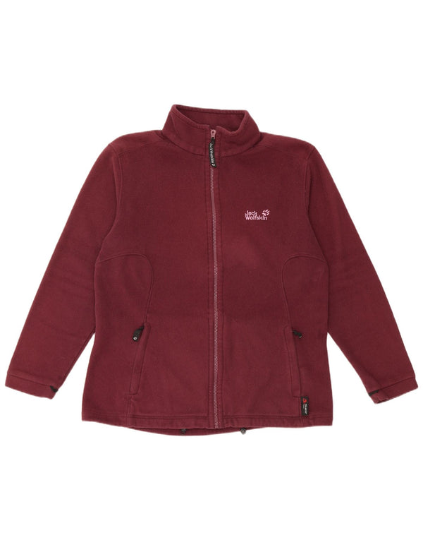 Jack Wolfskin Dame Liner Fleecejakke UK 16 Large Burgundy