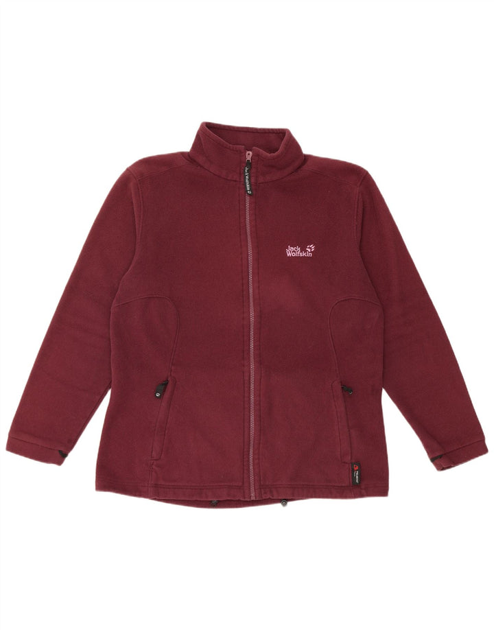Jack Wolfskin Dame Liner Fleecejakke UK 16 Large Burgundy