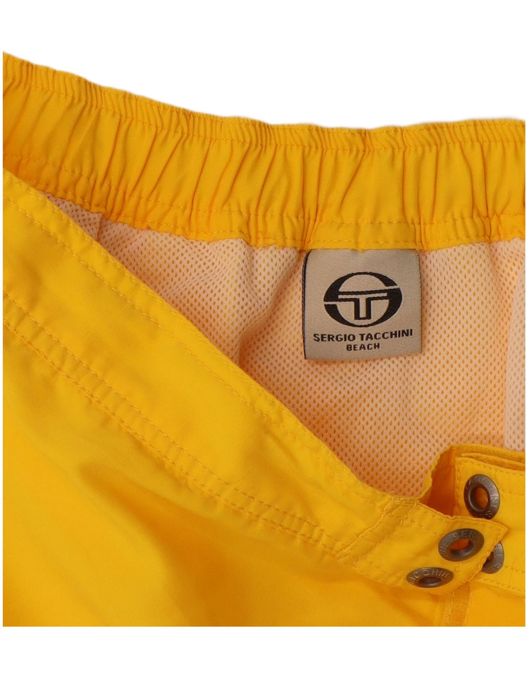 Sergio Tacchini Badeshorts til mænd Medium Gul Polyester