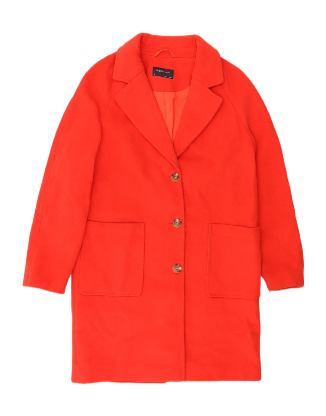 Marks & Spencer oversize overfrakke til kvinder UK 10 Lille rød polyester