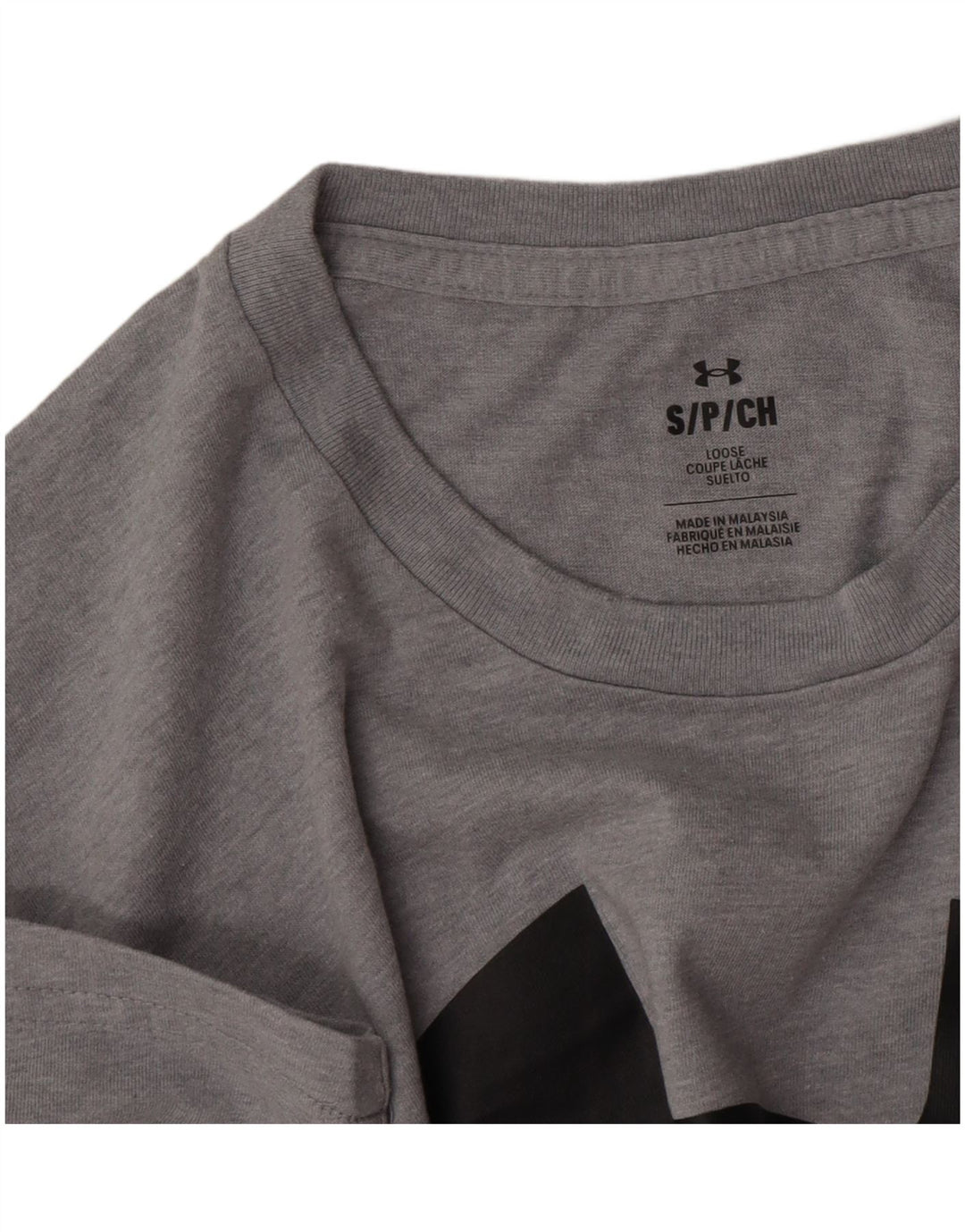 Under Armour Herre Grafisk T-Shirt Top Lille Grå