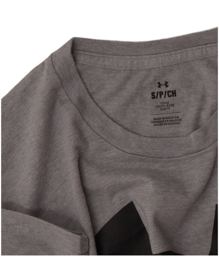 Under Armour Herre Grafisk T-Shirt Top Lille Grå