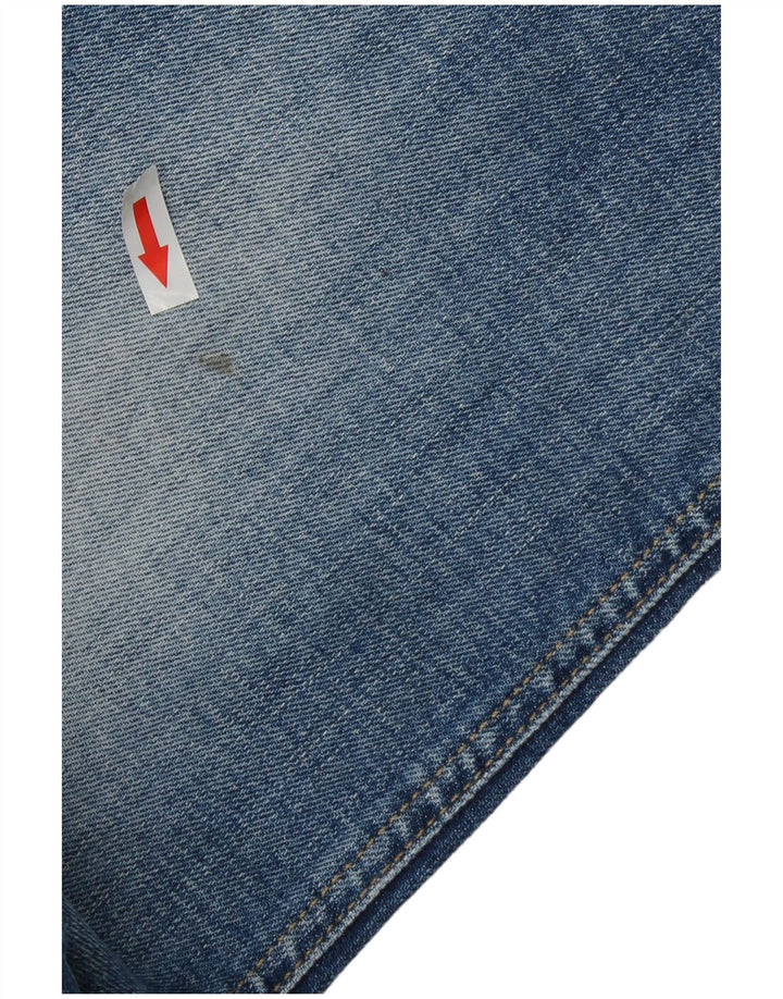 Jack & Jones Herre Distressed Straight Jeans W32 L32 Blå Bomuld