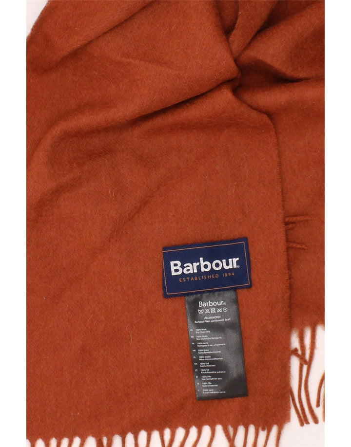 Barbour herre rektangel halstørklæde One size brun uld klassisk