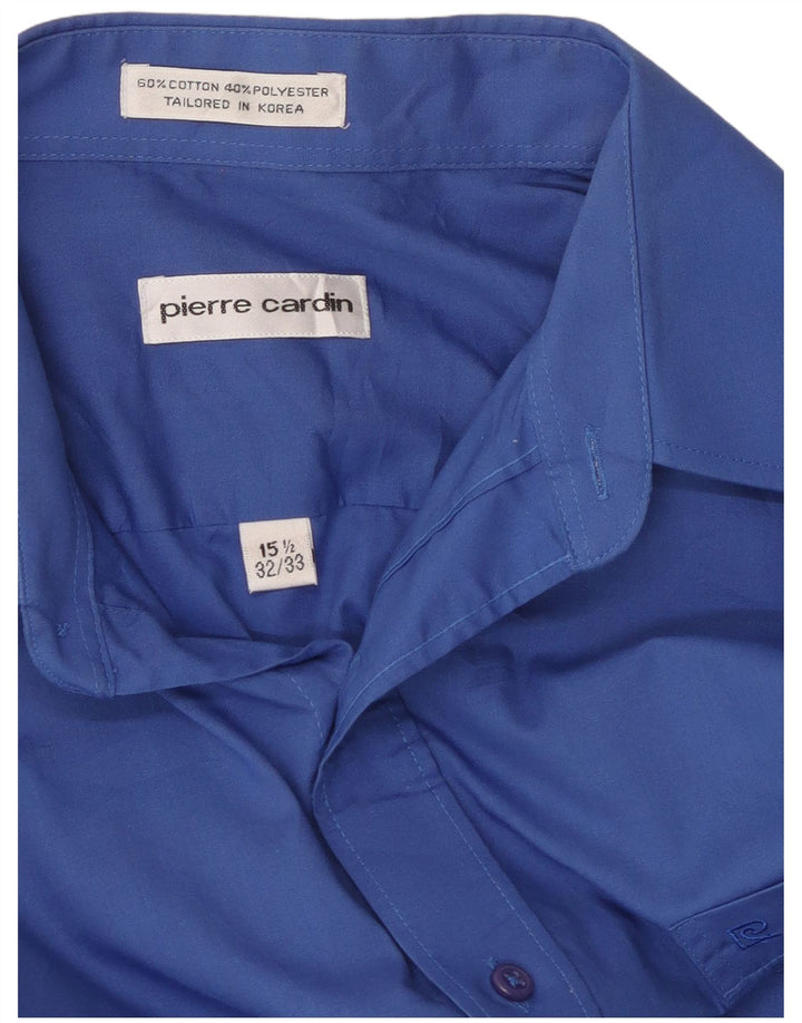 PIERRE CARDIN Herreskjorte str. 15 1/2 Mellemblå bomuld
