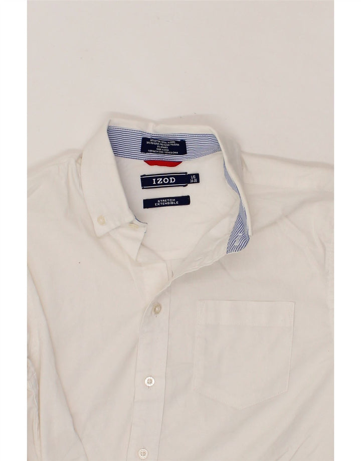 IZOD Boys Shirt 14-15 Years Large White Cotton Vintage Izod and Second-Hand Izod from Messina Hembry 