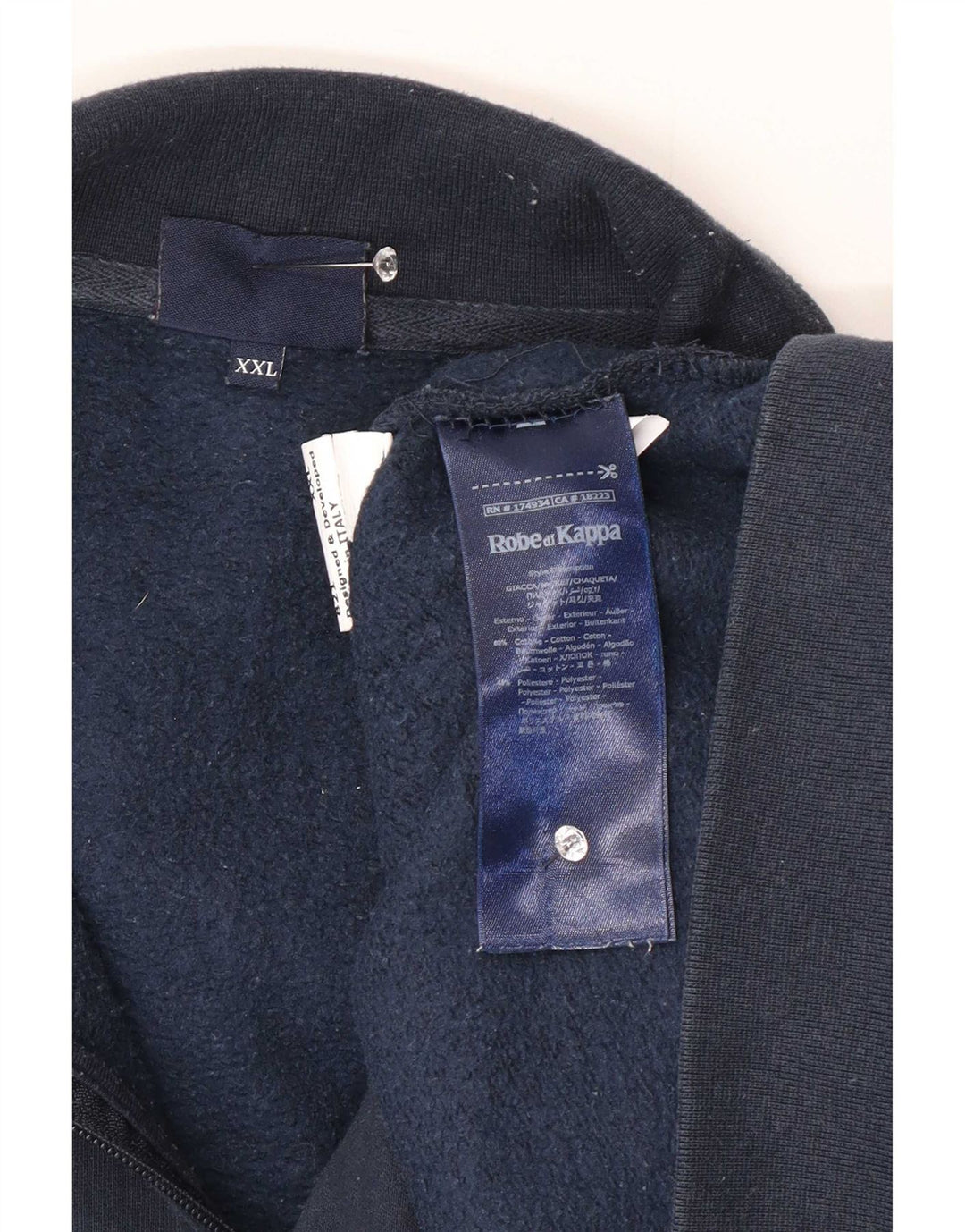 Kappa Træningsdragt til mænd Topjakke 2XL Blå Bomuld