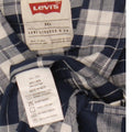 Levi's herreskjorte 2XL blå ternet hør