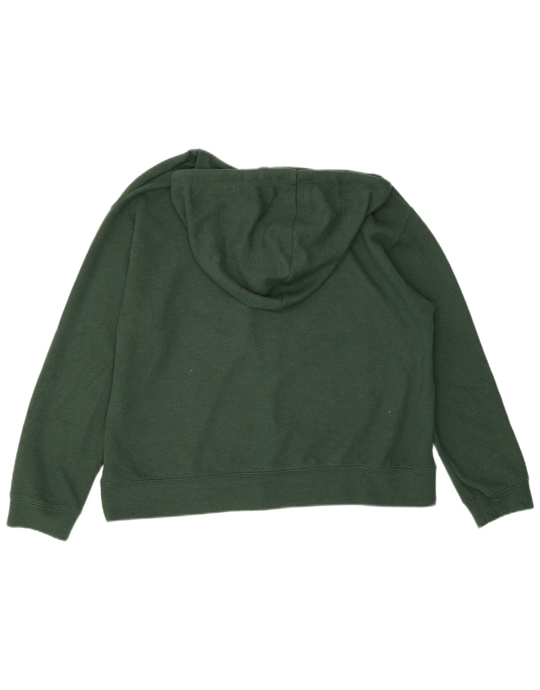 Zara Oversized Hoodie Jumper UK 10 Small Green Polyester