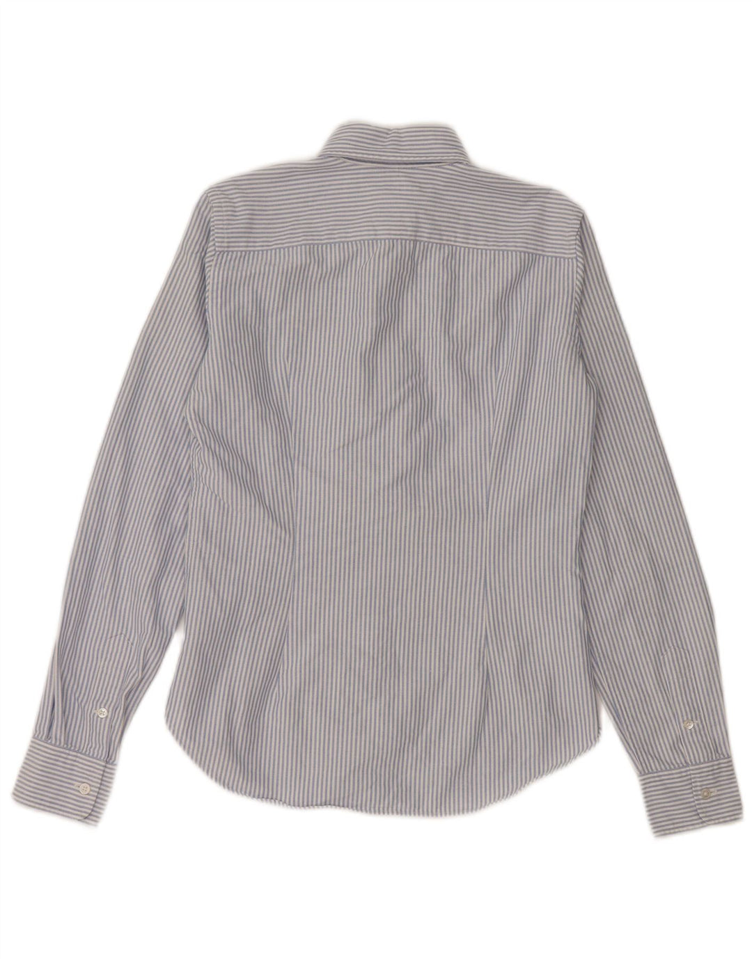 Ralph Lauren Dameskjorte US 4 Small Blue Pinstripe Bomuld