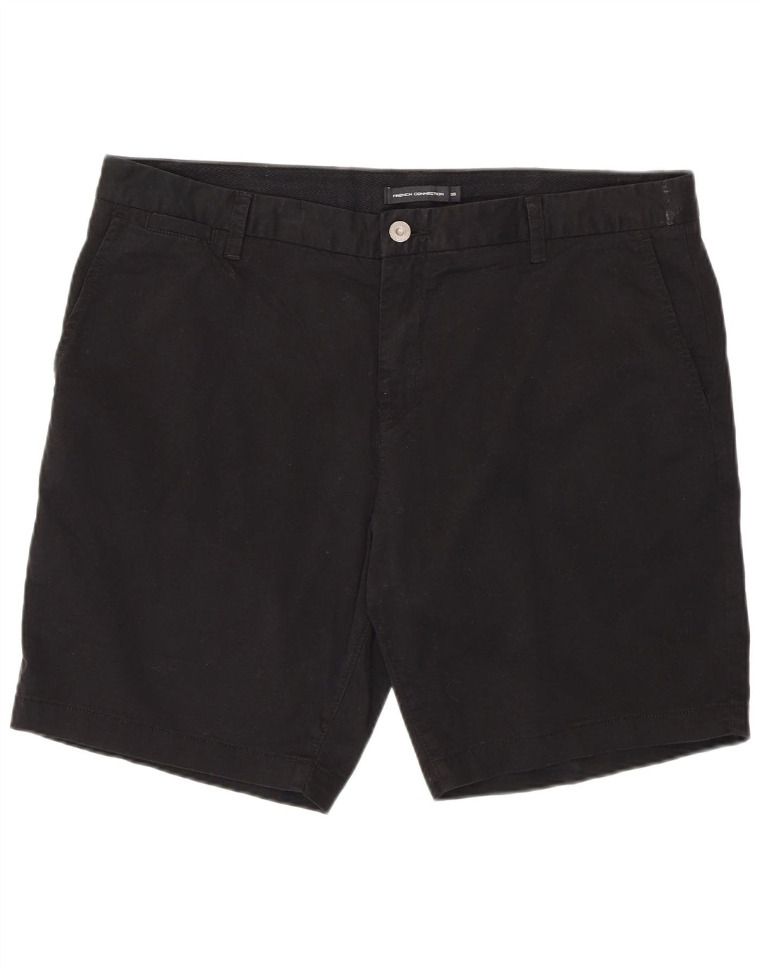 French Connection Herre Chino Shorts W38 XL Sort Bomuld