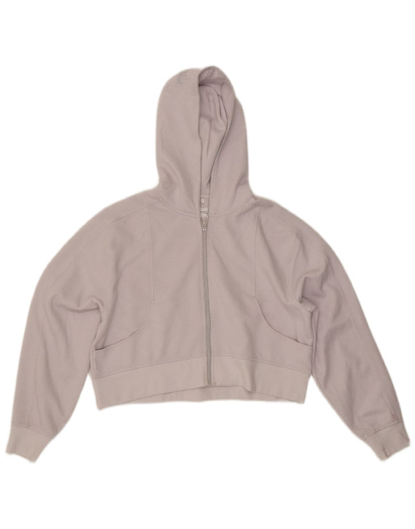 Zara Girls Crop Hættetrøje med lynlås 13-14 år Grå polyester