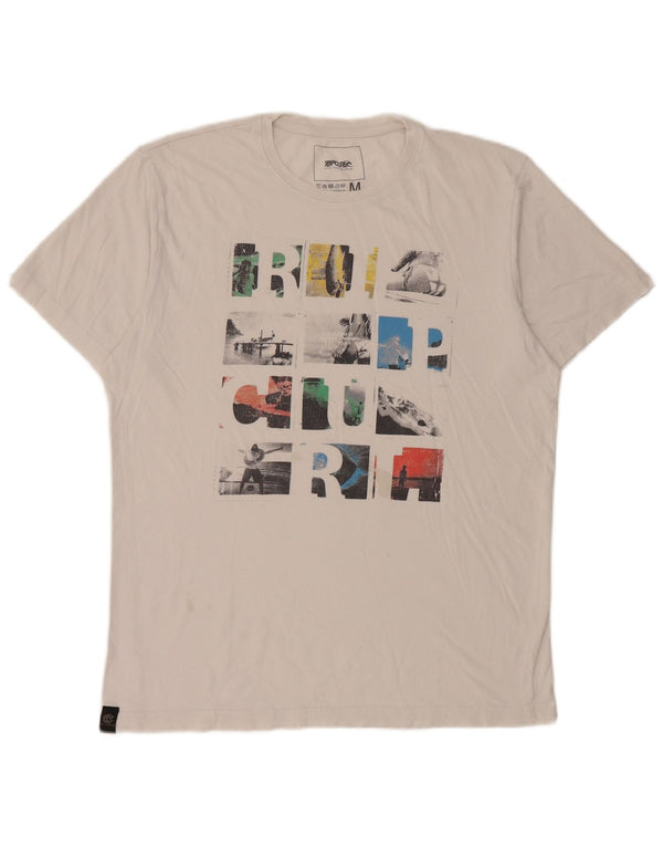 Rip Curl Herre grafisk T-shirt Top Medium White