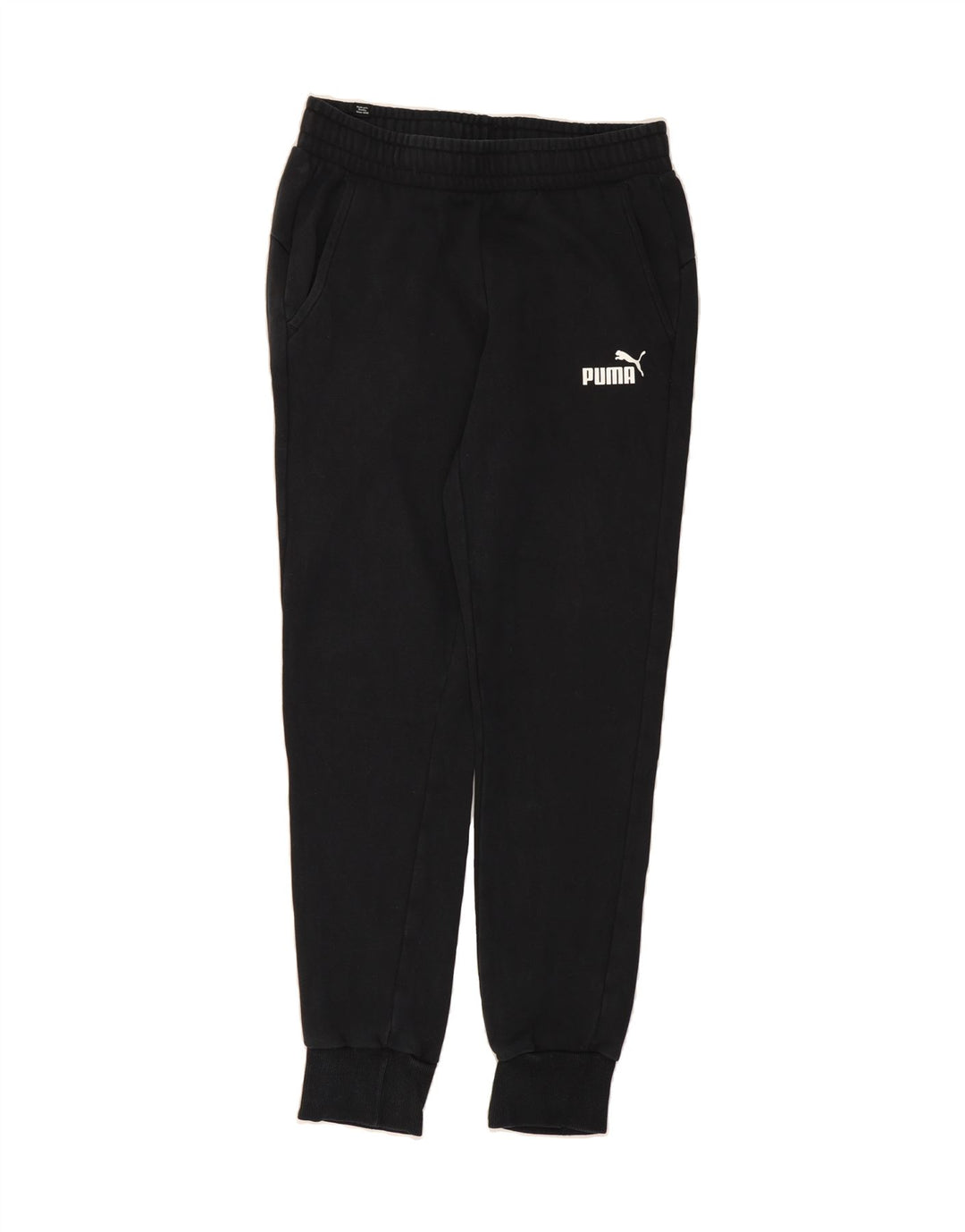 PUMA Womens Tracksuit Trousers Joggers UK 12 Medium  Black Vintage Puma and Second-Hand Puma from Messina Hembry 