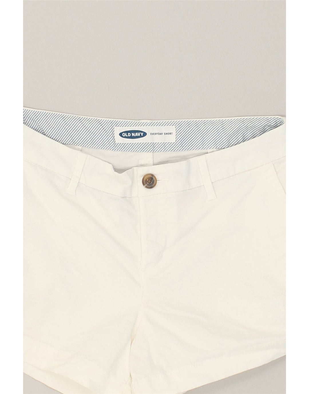 OLD NAVY Womens Chino Shorts US 2 XS W28 White Cotton | Vintage Old Navy | Thrift | Second-Hand Old Navy | Used Clothing | Messina Hembry 