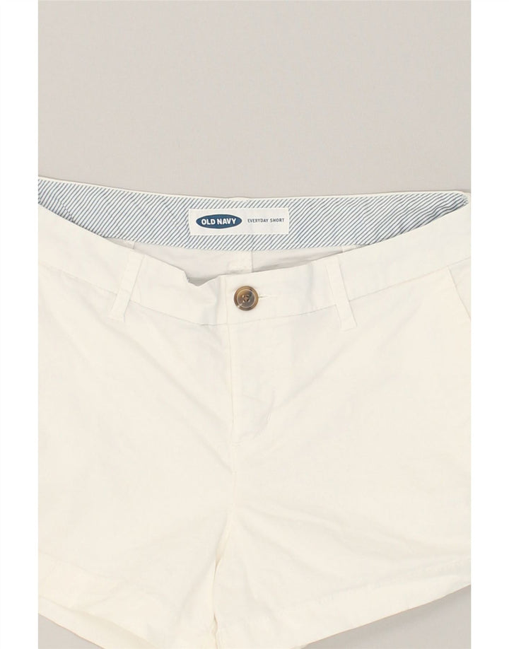 OLD NAVY Womens Chino Shorts US 2 XS W28 White Cotton | Vintage Old Navy | Thrift | Second-Hand Old Navy | Used Clothing | Messina Hembry 