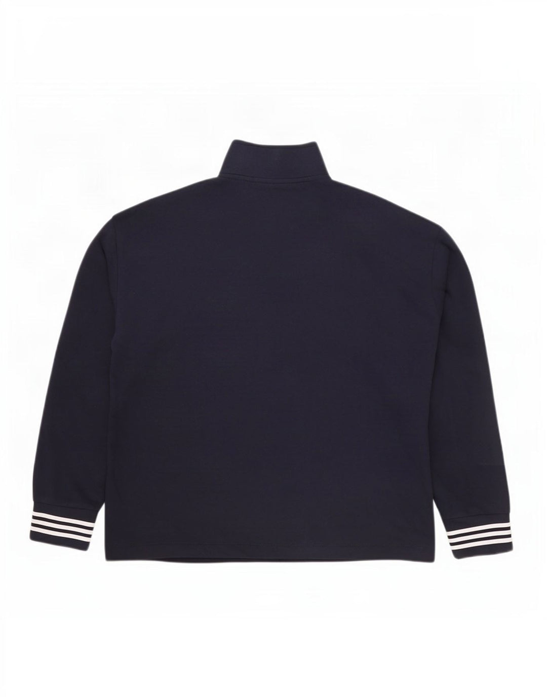 Nautica Herre Zip Neck Sweatshirt Jumper Large Navy Blue Bomuld