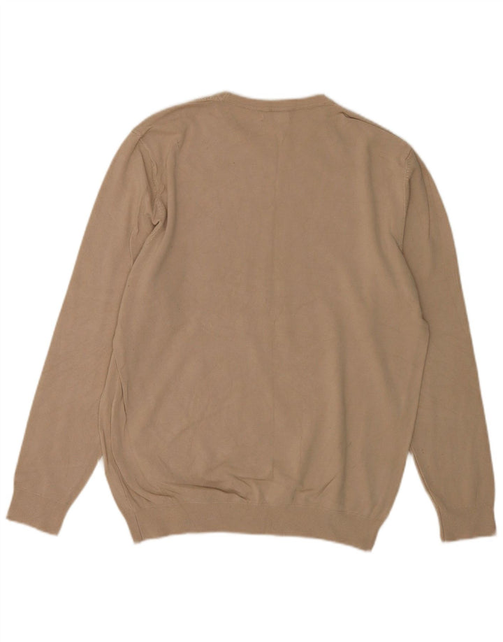 Zara Herre sweater med rund hals, medium beige