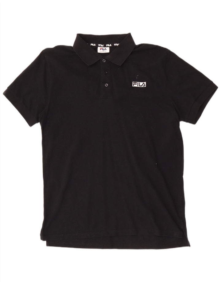Fila Herre poloshirt Medium Sort Bomuld