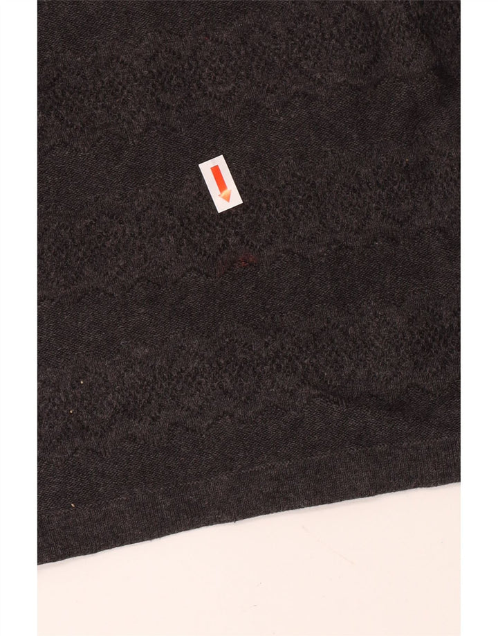 Fat Face Dame Højtaljet Mininederdel UK 16 Large W30 Grey Cotton Classic