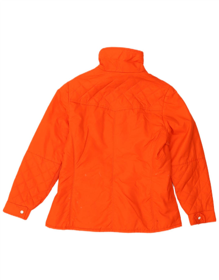 Vintage herre quiltet jakke UK 36 Small Orange
