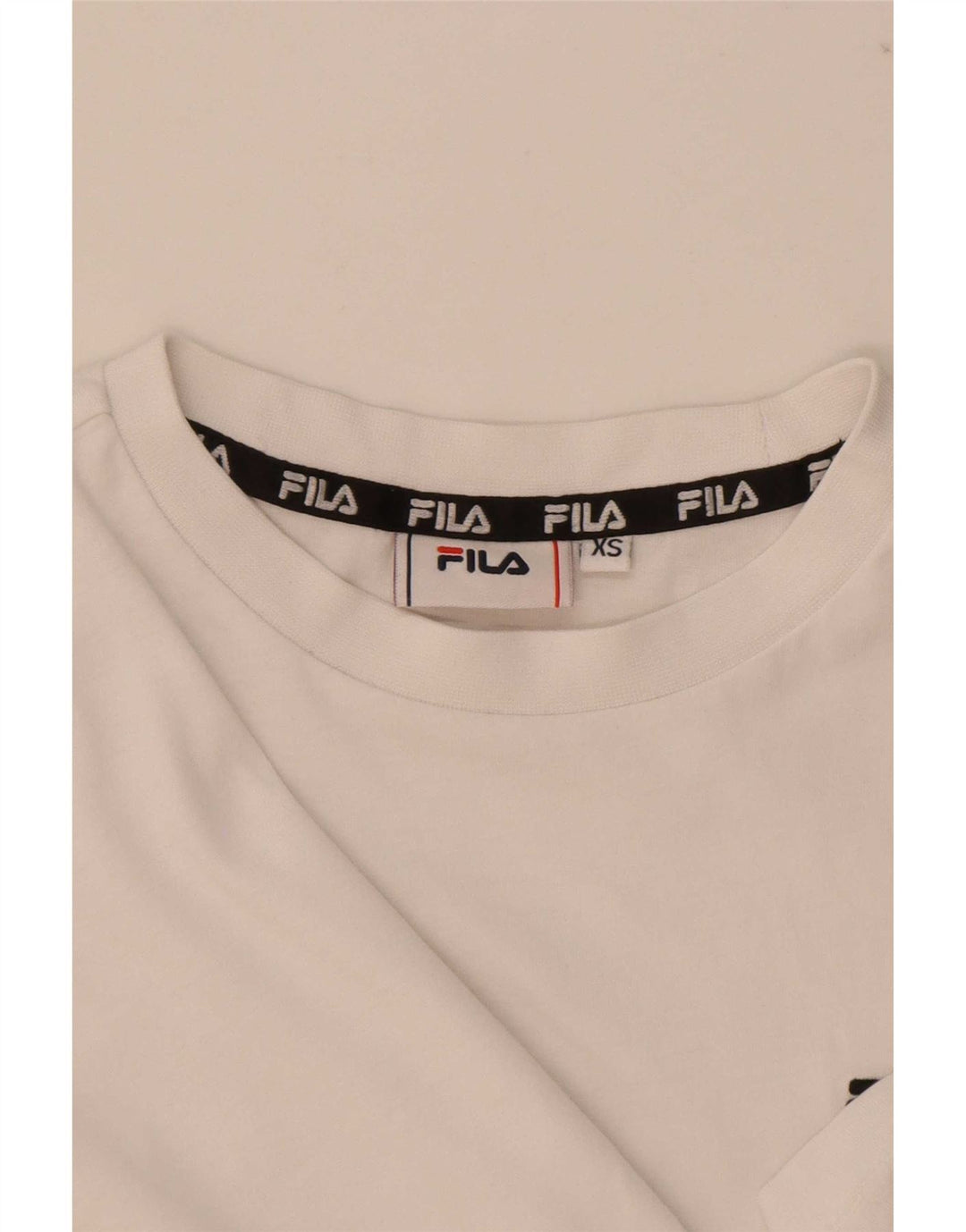 Fila Dame T-Shirt Top UK 6 XS Hvid