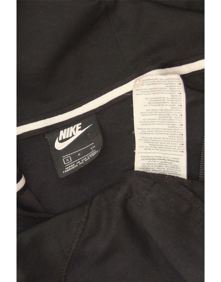 Nike hættetrøje med lynlås til mænd Small Black Colourblock Bomuld