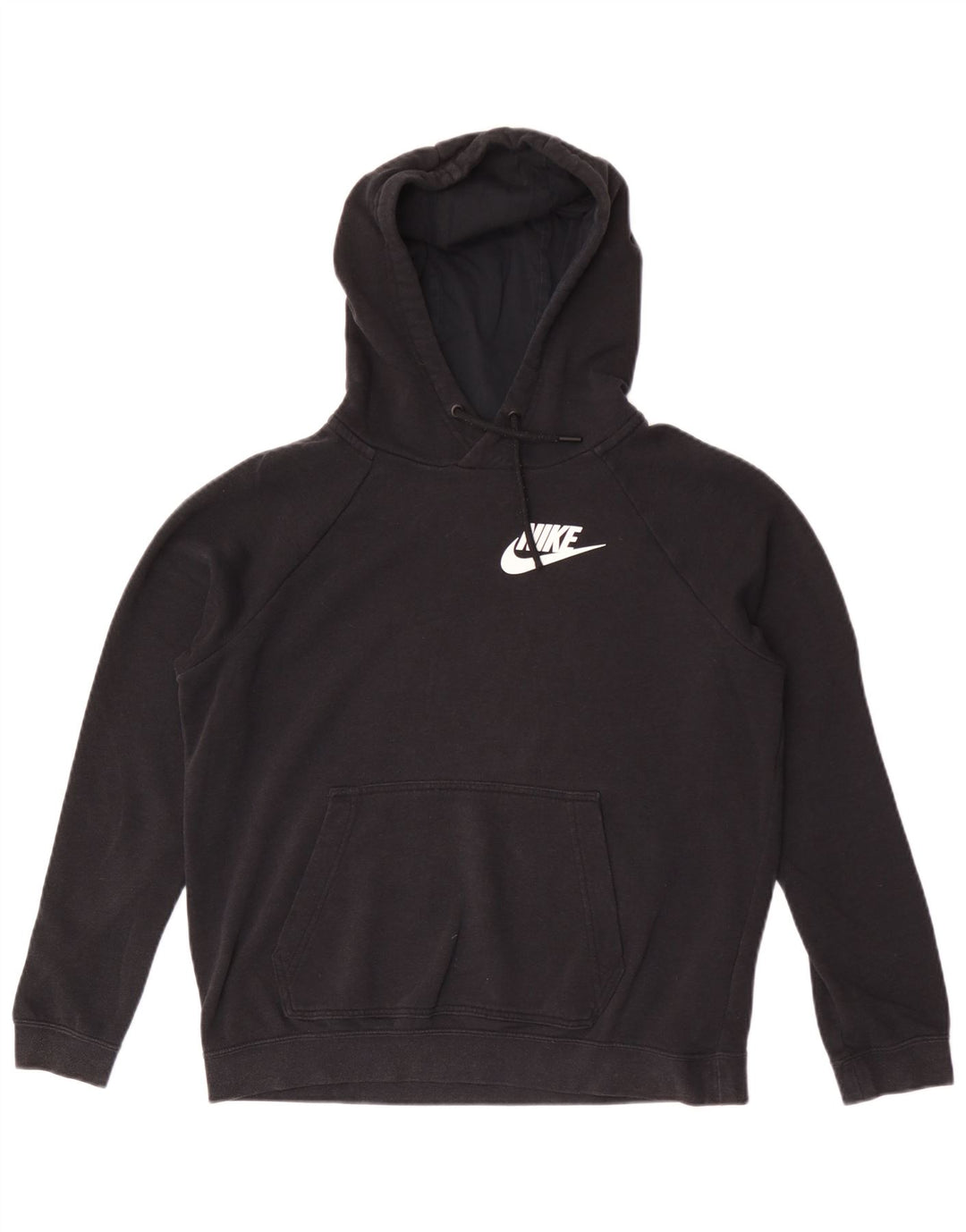 Nike Dame Hættetrøje UK 14 Medium Sort Bomuld
