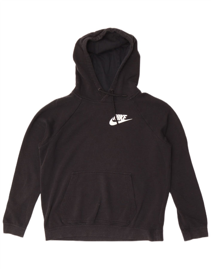 Nike Dame Hættetrøje UK 14 Medium Sort Bomuld
