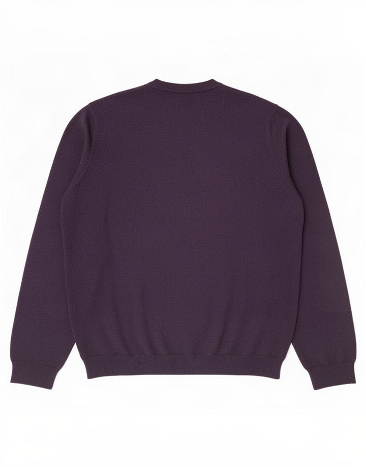 Marks & Spencer Herre V-hals sweater 3XL Lilla bomuld