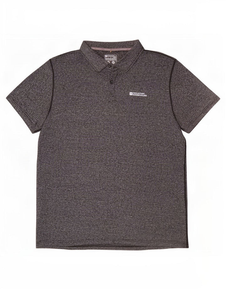Mountain Warehouse Herre IsoCool Polo Shirt XL Grå Flecked