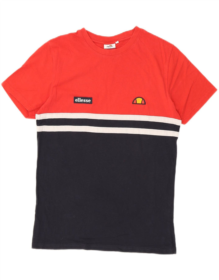 ELLESSE Heritage T-Shirt Top Medium Rød Colourblock