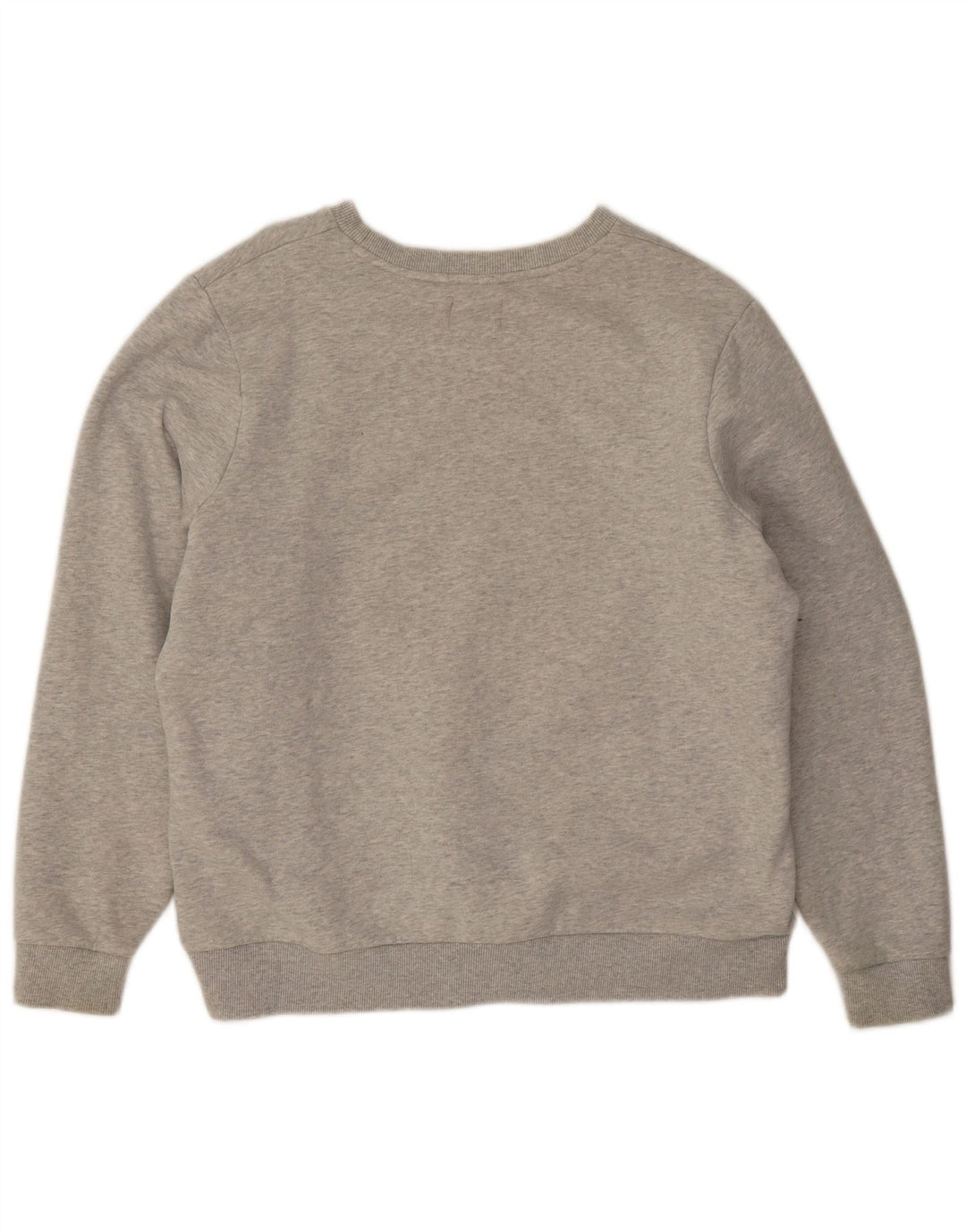 Superdry Dame Oversized Sweatshirt Jumper UK 16 Stor Grå Bomuld