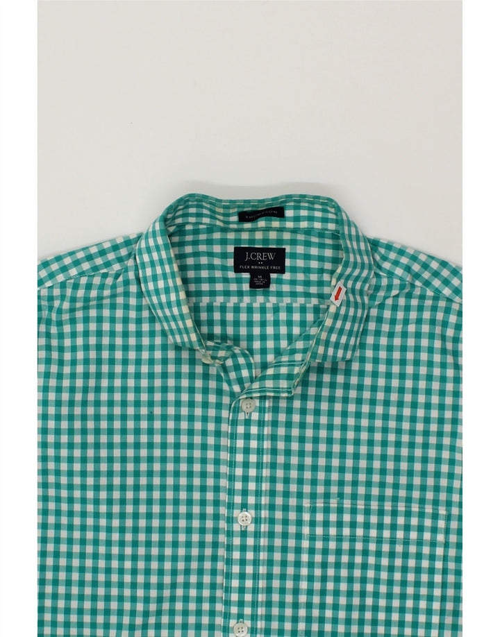 J. CREW Mens Thompson Shirt Size 15 1/2 Medium Green Gingham Cotton Vintage J. Crew and Second-Hand J. Crew from Messina Hembry 