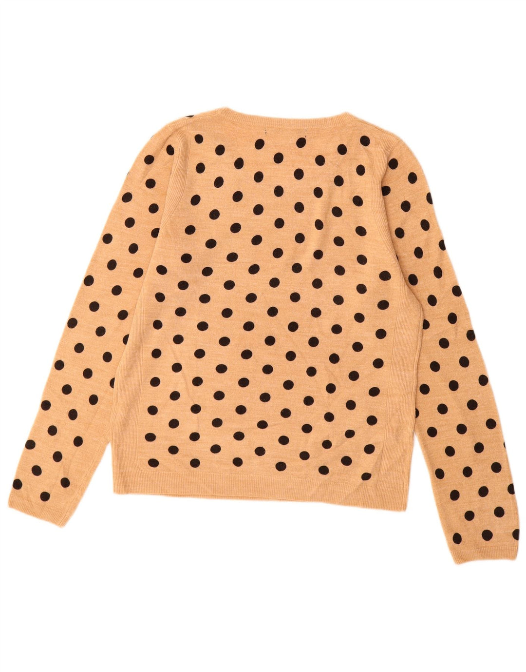 MARKS & SPENCER Dame Boat Neck Jumper Sweater UK 10 Small Beige